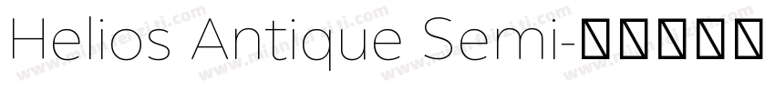 Helios Antique Semi字体转换